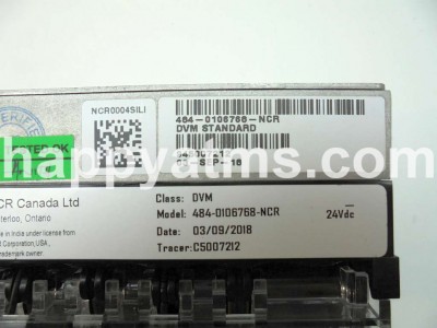 NCR DVM STANDARD PN: 484-0106768, 4840106768