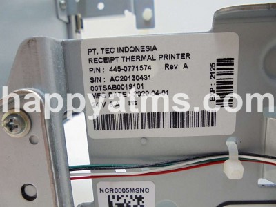 NCR RECEIPT THERMAL PRINTER PN: 445-0771574, 4450771574