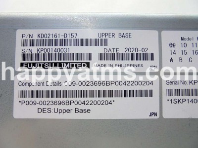 NCR Base, GBRU/GBRU2, Upper Base (KD02161-D157) PN: 009-0023696, 90023696, 0090023696