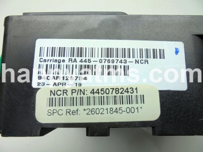 NCR S2 REAR ACCESS CARRIAGE ASSEMBLY PN: 445-0769743, 4450769743