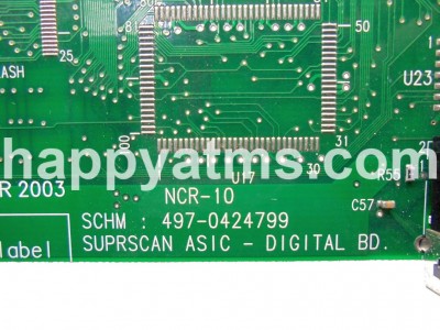 NCR SUPER ASIC MAIN BOARD PN: 497-0424799, 4970424799