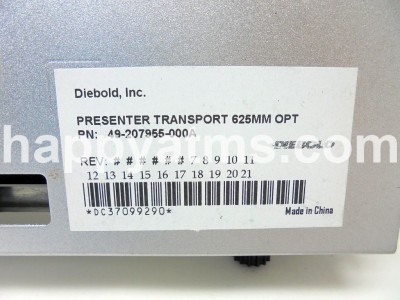 Diebold PRESENTER TRANSPORT 625MMM OPT PN: 49-207955-000A, 49207955000A
