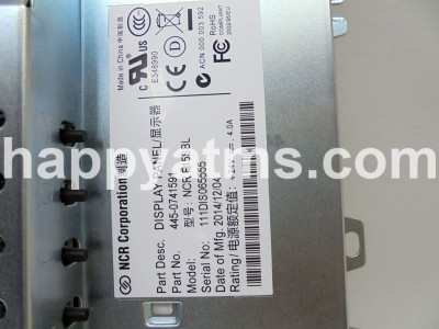NCR DISPLAY 15 INCH STANDARD BRIGHT PN: 445-0741591, 4450741591