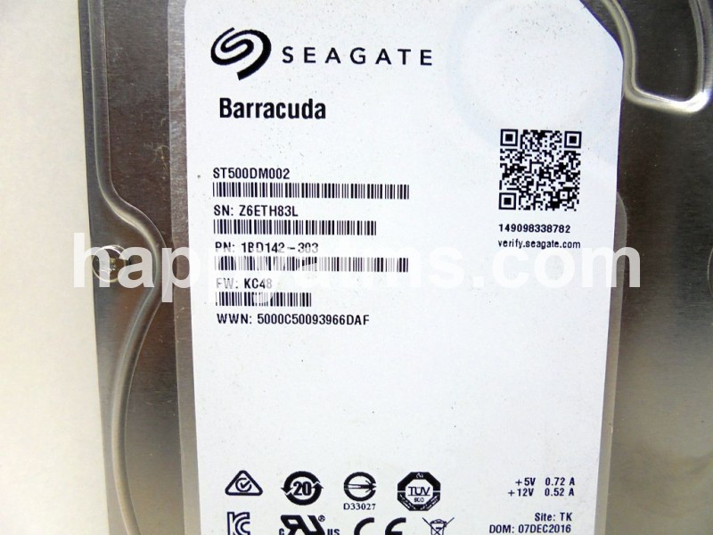 Seagate 500gb Barracuda 7.2k SATA Hard Drive PN: 1BD142303