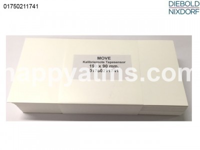 Diebold Nixdorf Calibration note tapesensor MOVE 190x90 (50 pcs pack ) PN: 01750127631, 1750127631