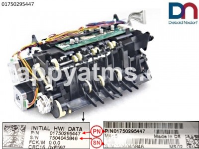 Diebold Nixdorf IOC In-Output Module Collector Unit PN: 01750295447, 1750295447