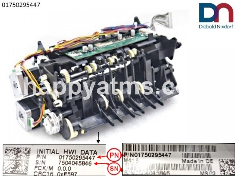 Diebold Nixdorf IOC In-Output Module Collector Unit PN: 01750295447, 1750295447