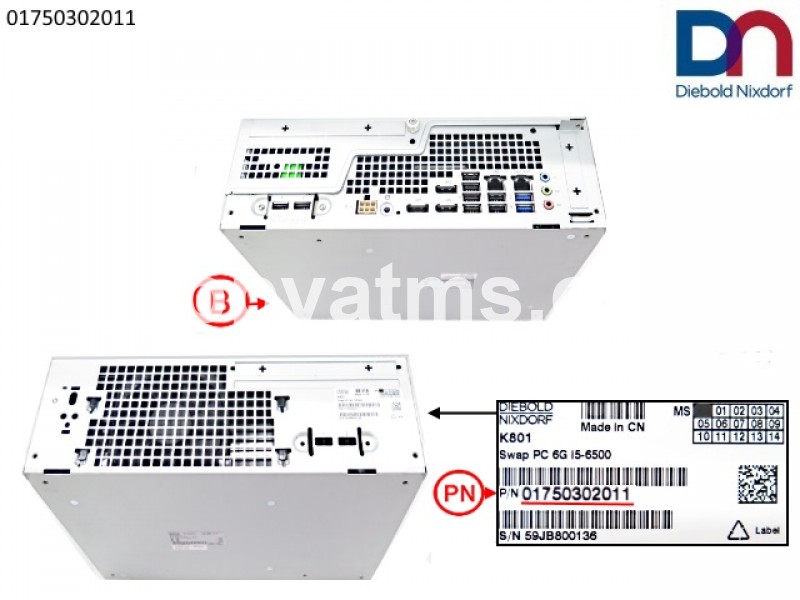 Diebold Nixdorf Swap PC 6G i5-6500 PN: 01750302011, 1750302011
