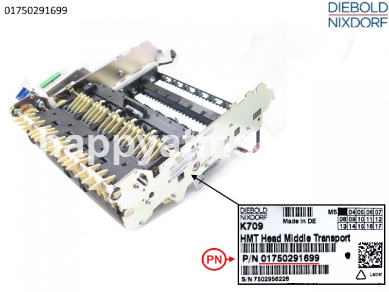 Diebold Nixdorf HMT Head Middle Transport PN: 01750291699, 1750291699