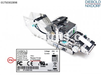 Diebold Nixdorf TP31 Receipt Printer Standard PN: 01750302898, 1750302898