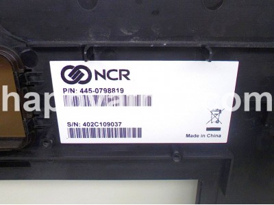 NCR FASCIA - 15 TOUCH ASSY PN: 445-0798819, 4450798819
