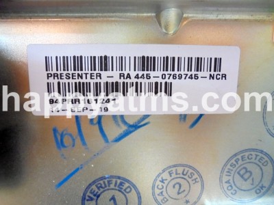 NCR S2 PRESENTER RA PN: 445-0769745, 4450769745
