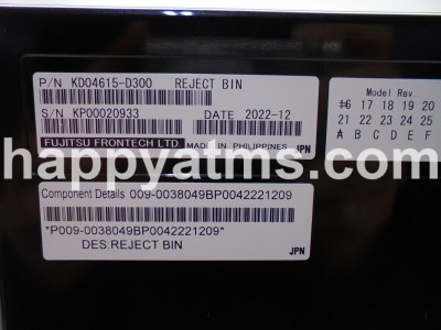 REJECT BIN PN: 90038049, 009-0038049 CR: 009-0040119, 90040119, 0090040119, image