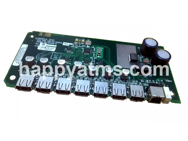 Diebold CCA 7-Port USB Hub PCB Board PN: 49-202839-000A, 49202839000A Other Parts image