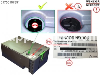 Wincor Nixdorf value cassette 3 SK21.2 PN: 01750107891, 1750107891 Cassettes image
