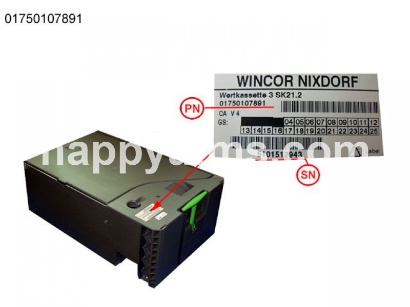 Wincor Nixdorf value cassette 3 SK21.2 PN: 01750107891, 1750107891 Cassettes image