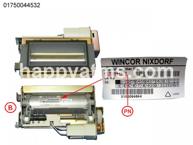 Wincor Nixdorf deposit shutter BS PN: 01750044532, 1750044532 Dispensers image