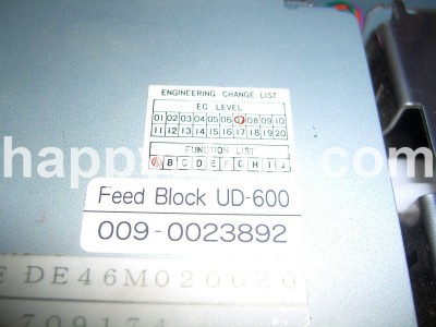NCR BNA2 FEED BLOCK UD-600 PN: 009-0023892, 90023892, 0090023892 Deposit Modules image