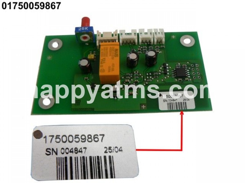 Wincor Nixdorf Print Audio Switch w/ Button PN: 01750059867, 1750059867 Other Parts image