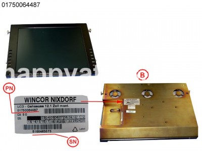 Wincor Nixdorf lcd Box 12,1 Zoll Autoscaling DVI Tosh. PN: 01750064487, 1750064487 Displays image