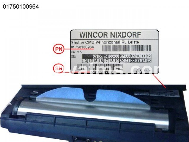 Wincor Nixdorf shutter CMD V4 horizontal RL strip PN: 01750100964, 1750100964 Dispensers image