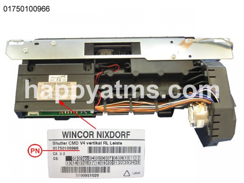 Wincor Nixdorf shutter CMD V4 vertikal RL strip PN: 01750100966, 1750100966 Dispensers image