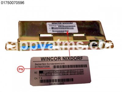 Wincor Nixdorf Control panel special electronics PN: 01750070596, 1750070596 Other Parts image