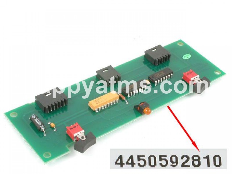 NCR Front Operator Panel Pcb Assembly PN: 445-0592810, 4450592810 Displays image