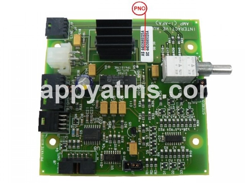 NCR PCB-INTERACTIVE AUDIO AMP PN: 445-0689025, 4450689025 Other Parts image