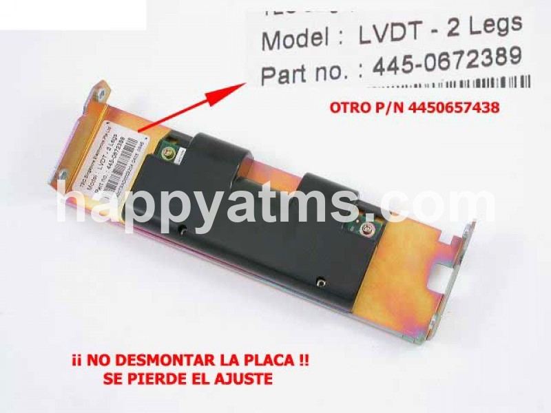 NCR LVDT Sensor Assy PN: 445-0672389, 4450672389 Dispensers image