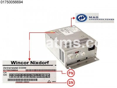 Wincor Nixdorf Central Power Supply Unit CCDM PN: 01750056694, 1750056694 Power Supplies image