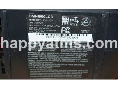 Tripp-Lite UPS 900VA 475W Battery Back Up Tower PN: OMNI900LCD Power Supplies image