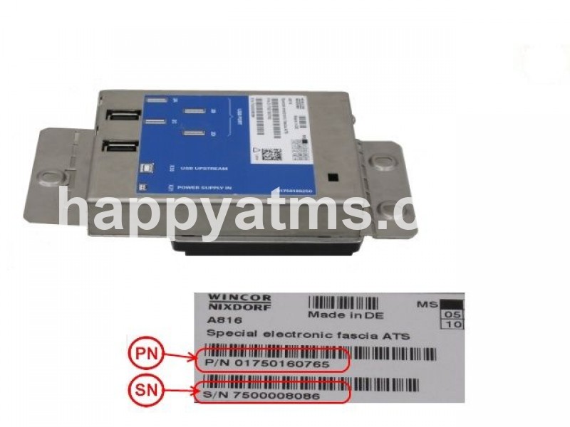 Wincor Nixdorf Special electronic fascia ATS PN: 01750160765, 1750160765 Other Parts image