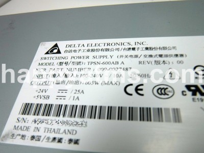 NCR Supply-Power Switch Mode 600W PN: 009-0027487, 90027487, 0090027487 Power Supplies image