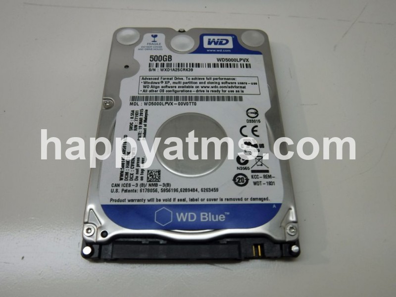 Western Digital 500GB Mobile 7.00mm Hard Disk Drive 5400 RPM SATA 6 Gb/s 2.5 Inch PN: WD5000LPVX-00V0TT0, WD5000LPVX00V0TT0 PC Core image