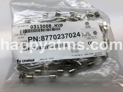 Diebold 50 UNITS OF FUSE 8A PN: 8770237024, 8770237024 Power Supplies image