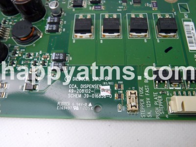 Diebold PCB, Dispenser CCA. PN: 49-208102-001H, 49208102001H Dispensers image