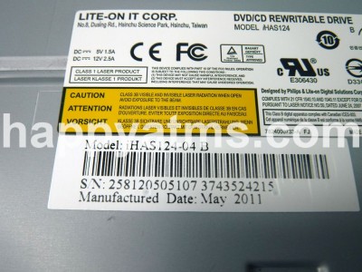 Diebold DVD Burner CD-ROM Black SATA PN: iHAS124-04B, 12404B PC Core image