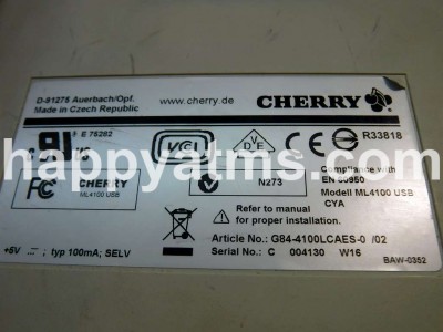 Other Cherry PS2 Compact Keyboard PN: ML4100USB, 4100USB