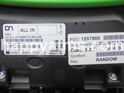 Wincor Nixdorf AIC ALL IN CASSETTE SECURE PN: 01750305376, 1750305376