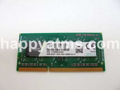 APACER 4GB SOD 1.35V PC3-12800 CL11 PN: 76-B353G-C7A0C, 76B353GC7A0C