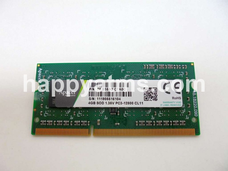 APACER 4GB SOD 1.35V PC3-12800 CL11 PN: 76-B353G-C7A0C, 76B353GC7A0C