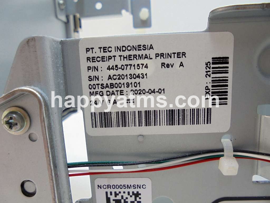 HappyATMs.com NCR RECEIPT THERMAL PRINTER PN: 445-0771574, 4450771574
