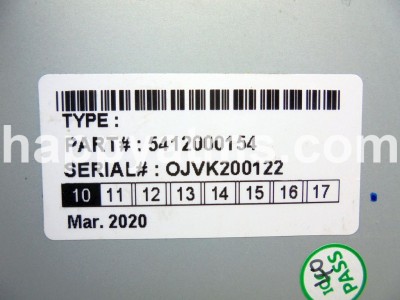 Hyosung LCD DISPLAY TYPE OPL PN: 5412000154, 5412000154