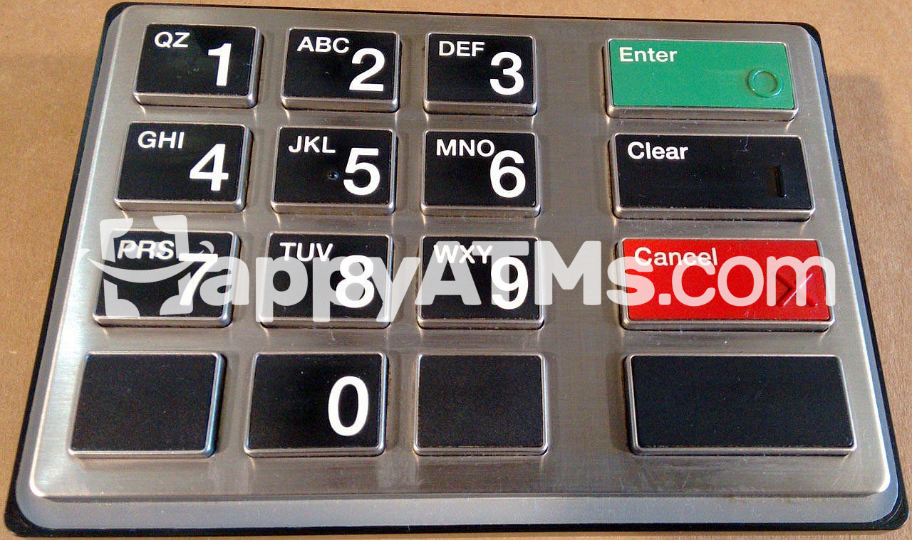 Diebold EPP4 ADA KEYBOARD ENGLISH PN: 00-104537-000A, 104537000A, 00104537000A