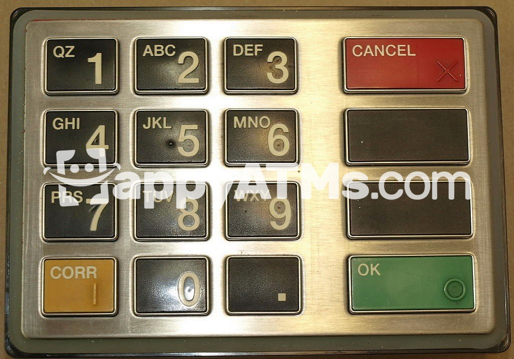 Diebold EPP4 KEYBOARD ENGLISH PN: 00-104786-000B, 104786000B, 00104786000B