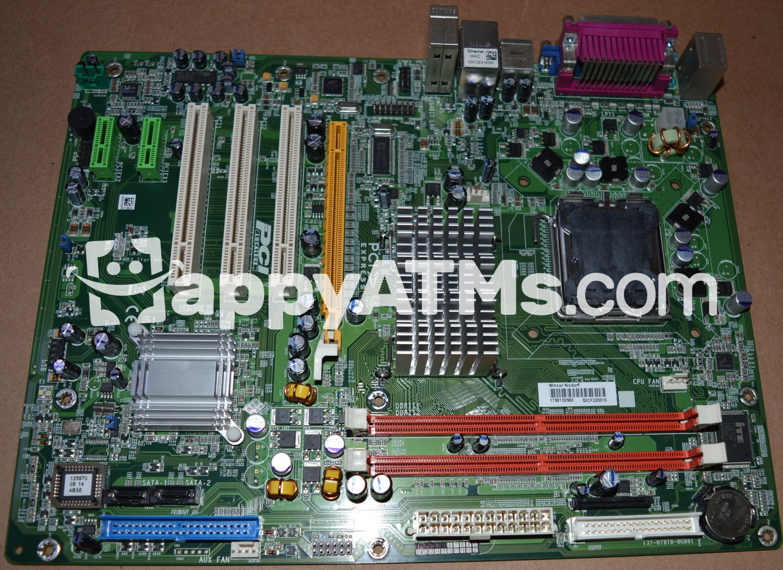 Wincor Nixdorf Motherboard EPC Star 3rd Gen AB PN: 01750139506, 1750139506