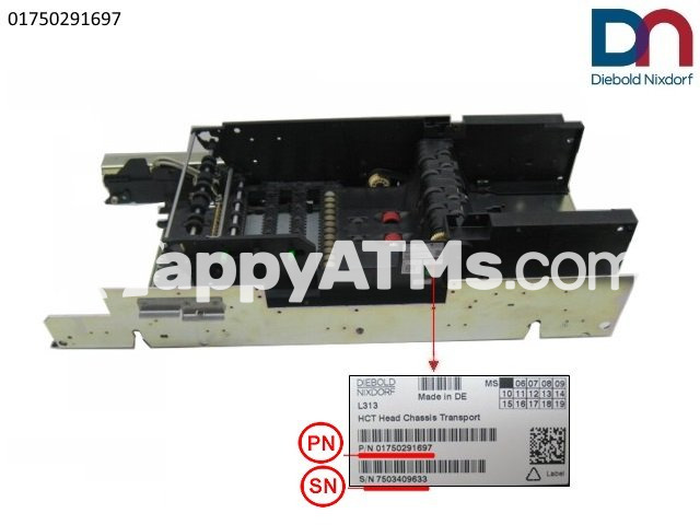 Diebold Nixdorf HCT Head Chassis Transport PN: 01750291697, 1750291697
