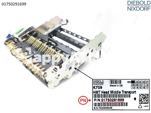 Diebold Nixdorf HMT Head Middle Transport PN: 01750291699, 1750291699