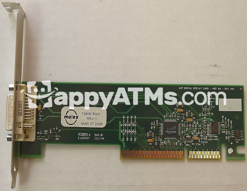 Diebold AGP DVI VIDEO CARD PN: 39-015196-000B, 39015196000B